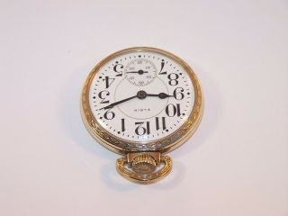 1919 Elgin Father Time Railroad 16s 21 Jewel 454 10K RGP Pocket Watch. 6