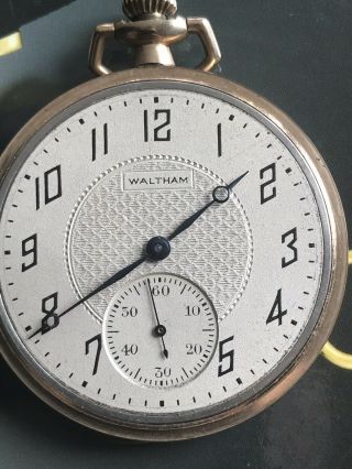 Antique Waltham Pocket Watch Grade 210 Model 1894 Size 12s 1921 Year 7j Openface