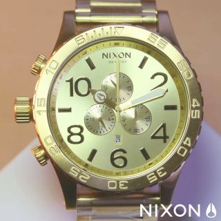 Nixon Watch 51 - 30 Chrono All Gold,  5130,  A083502,  Men Gift Fast Ship