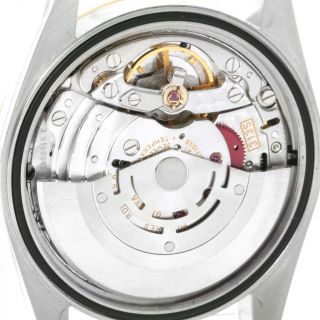 Rolex Datejust Steel 18K Yellow Gold White Diamond Dial Watch 16233 9