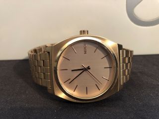 Nixon The Time Teller Rose Gold Watch
