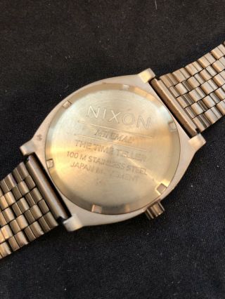 Nixon The Time Teller Rose Gold Watch 6