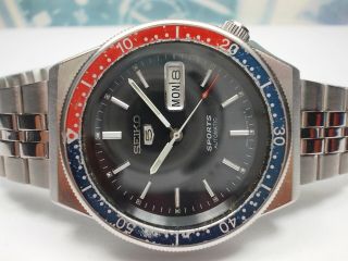 Seiko 5 Sports Day/date Automatic Mens Watch 6309 - 836a (aug 1979)