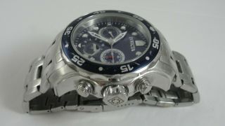 Men ' s INVICTA Pro Diver Chronograph All Stainless Steel Quartz Watch WR 0070 3