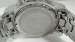 Men ' s INVICTA Pro Diver Chronograph All Stainless Steel Quartz Watch WR 0070 8