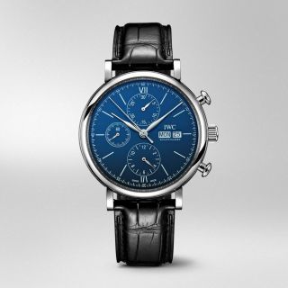 Iwc Portofino Chronograph Iw391023 150 Years Blue Edition And Papers