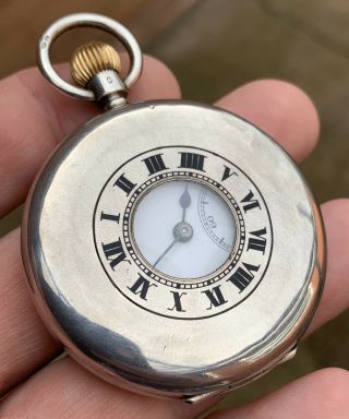 A Unusual Solid Silver “military” Presentation Antique Pocket Watch,  London 1919