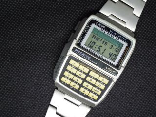 Vintage Casio Digital Watch Wave Cept0r Calculator Data Bank Dbc - W151 2298