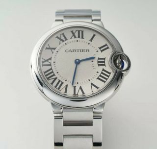 Cartier Ballon Bleu Stainless Steel Swiss Quartz White Dial 36mm Watch W69011z4