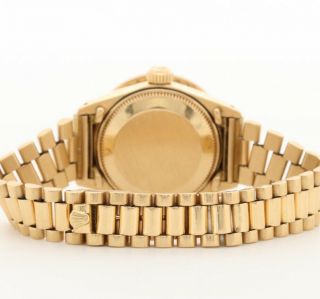 Rolex President 18K gold wristwatch with diamond bezel and dial IF – VVS1 4