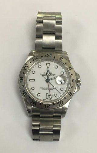 Rolex Explorer Ii 16570 Polar White Dial Automatic Watch