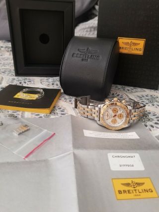 Mens Breitling Chronomat B01 18K Rose Gold 2