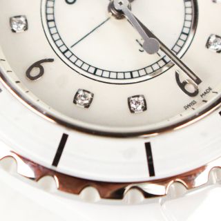 Chanel - J12 Diamond Watch - White Ceramic Silver Quartz 3