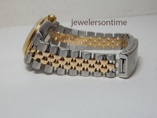 Rolex SS/18K YG Midsize 31mm Datejust Gold Romans on Jubilee Bracelet.  68273 