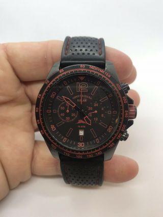 Tommy Bahama Relax Rlx1236 Black Dial Rubber Strap Chronograph Men 