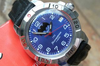 Vostok Komandirsky Russian Military Mechanical Wrist Watch Gru Bat 431874