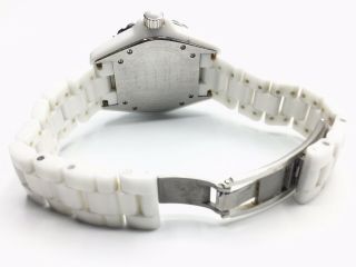 Chanel White Ceramic J12 Factory Diamond Watch 8