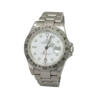 Rolex Explorer Ii Stainless Steel White Dial Mens 40mm Automatic Watch 16570