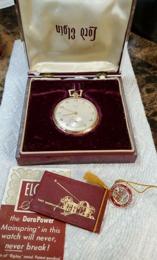 Fantastic Vintage Lord Elgin Pocket Watch Full Kit