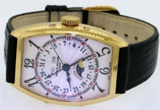 Franck Muller Master Calendar 5850 18K gold automatic moon phase men ' s watch 3