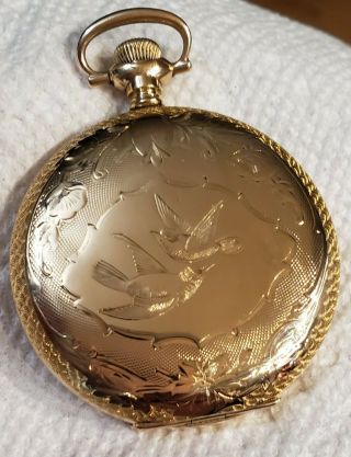 Vintage Gold Filled Hunter Case Elgin Pocket Watch