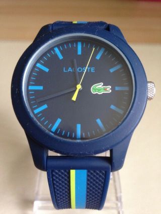 Lacoste Mens Analogue Classic Quartz Watch With Silicone Strap 2010930