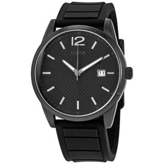 Guess Perry Black Dial Black Silicone Men 