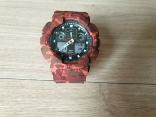 Casio G - Shock Ga - 100 - 1a4er Mens Combi Watch