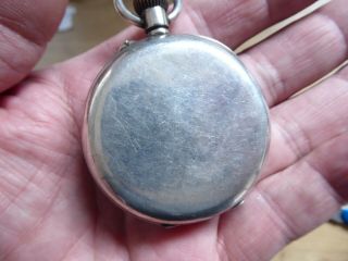 RARE SILVER CASED CHRONOGRAPH GENTS POCKET WATCH 3