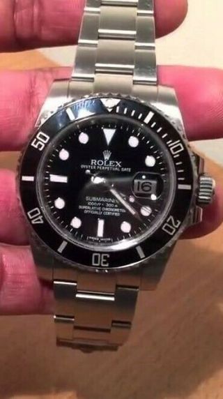 Rolex Submariner 116610 Ln Black Ceramic Stainless Steel W/ Box & Papers