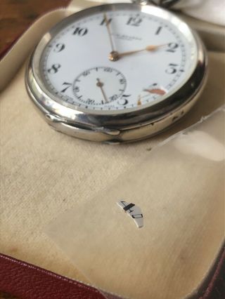 Antique Silver Hallmarked J W Benson London Pocket Watch 15 Jewels Great 3