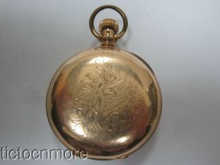 Antique Columbus 103984 18s 15j W/ Dueber Hunting Case Pocket Watch D.  1887