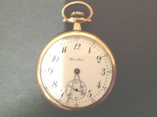 Antique Hamilton Watch Co Model 974 Special 17 Jewel Pocket Watch