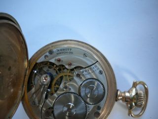 Antique Abbott Sure Time by E.  Howard Rare 16s 17 Jewels Adjusted Pocket Watch 8