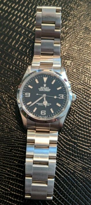 Rolex Men ' s Explorer Stainless Steel 114270 Wristwatch - Black Face 2
