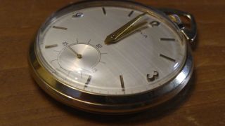 Rare 1970 Bulova Pocket Watch - Swiss 17 Jewel Movement