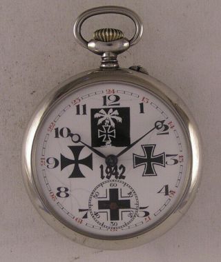 Military Ww2 Years Swiss Pocket Watch Perfect