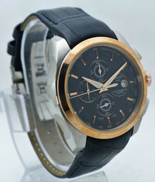Tissot Black Dial Tachymeter Chronograph Date Quartz Swiss Made Watch