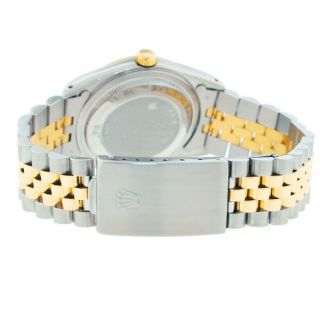 Rolex Datejust 36 Steel Yellow Gold Blue Dial Mens Watch 16233 3