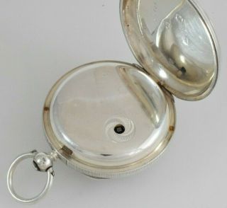 Antique J.  W.  Benson Ludgate Hill London Silver Fusee Lever Pocket Watch c.  1876 5
