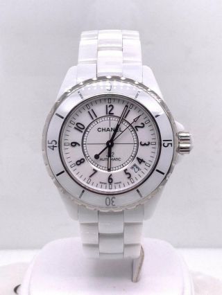 Chanel J12 Automatic 38mm White Ceramic & White Dial Date Ref.  Ho970