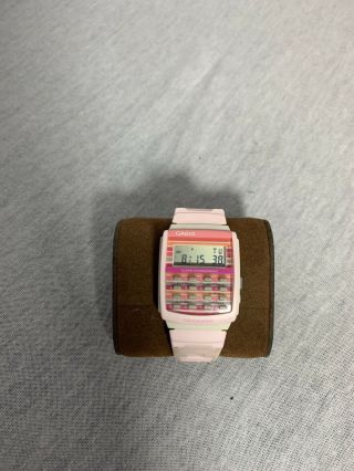 Vintage Casio Calculator Watch Pink Tone