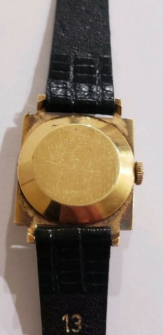 Vintage ERNEST BOREL Women ' s GF Kaleidoscope Watch Swiss PAT Made 13846 Plaque 3