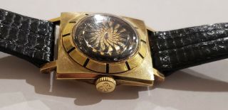 Vintage ERNEST BOREL Women ' s GF Kaleidoscope Watch Swiss PAT Made 13846 Plaque 8