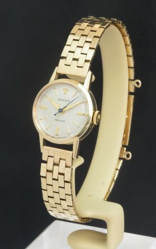 Wonderful Solid 9ct Gold Rolex Precision Ladies Cocktail Watch C1966 Serviced