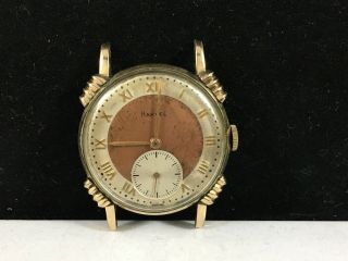 Vintage Art Deco Harvel Watch Co.  17 Jewel S.  0811 10k Rgp Swiss Watch (runs)