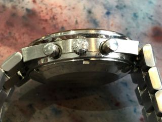 Vintage Zenith Movado Chronograph El Primero 3019 Wristwatch Rare Surf mineral 11