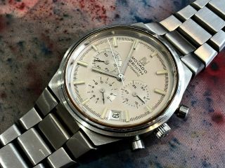 Vintage Zenith Movado Chronograph El Primero 3019 Wristwatch Rare Surf mineral 12