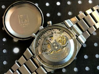 Vintage Zenith Movado Chronograph El Primero 3019 Wristwatch Rare Surf mineral 8