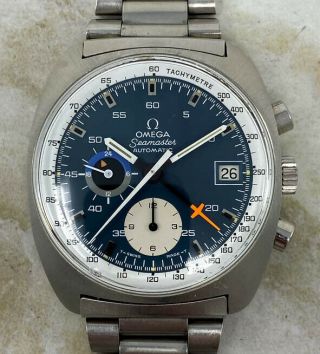 Vintage Omega Seamaster Automatic Chronograph Wristwatch Ref.  176.  007 Minty Nr